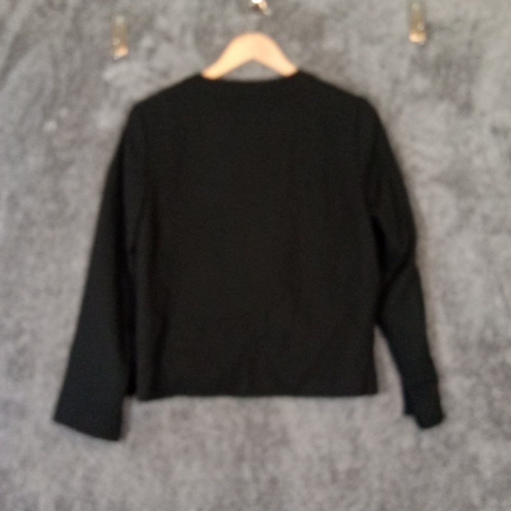 J Crew Wool Long Sleeve Womens Black Blazer Office Business Old Money Size 8 - Picture 4 of 7